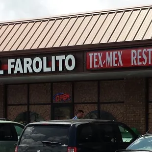 Front of El Farolito in Centerton