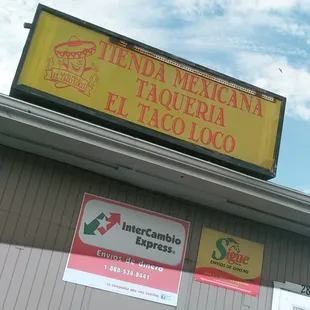 a sign for a mexican restaurant