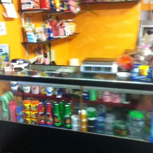 Cashier area- lots of little Mexican goodies