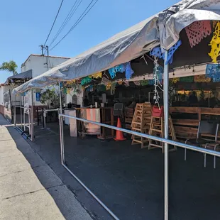 Outdoor seating (indoor seating is also available)