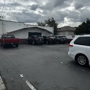 Previously outdoor patio converted back into parking lot.