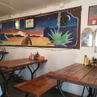 Inside the restaurant