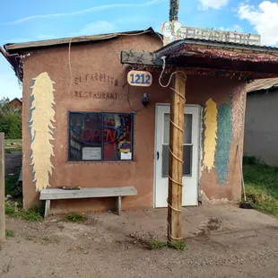 Front view. It may be hard to spot as you drive through town.