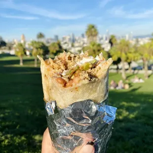 Super Burrito Carnitas (No Cheese and Light Sour Cream)