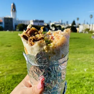 Super Burrito Carnitas (No Cheese and Light Sour Cream)