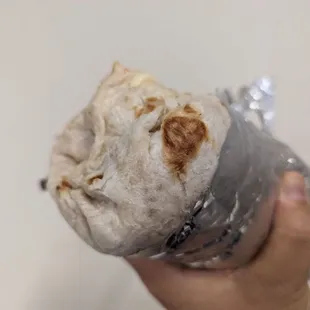 Super lengua burrito, wrap char