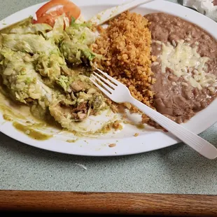 Enchiladas verdes de pollo 1/31/2023