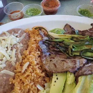 Carne asada plate