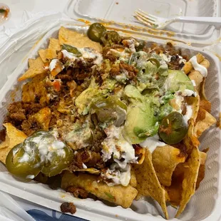 Al pastor Super Nachos