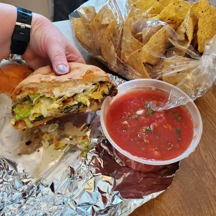 Salsa &amp; Chips  Chile Relleno Torta