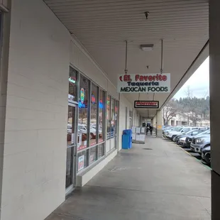 outside