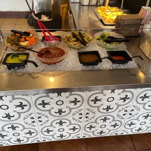 a variety of food items