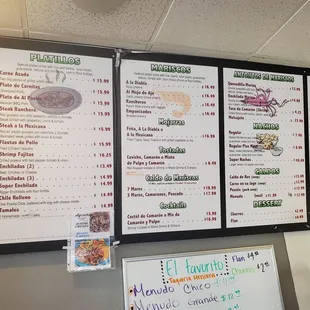 More menu items