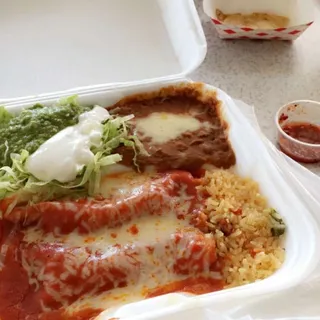 2 Enchilada Plate