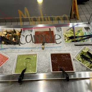 Salsa bar!