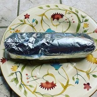 Size of Shrimp Burrito