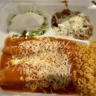 2 Enchilada Plate
