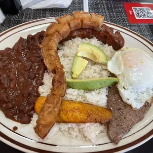 Bandeja Paisa (wasn't crazy about the chicharron) 3/12/22