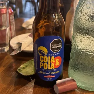 Cola y pola, a Colombian beverage!