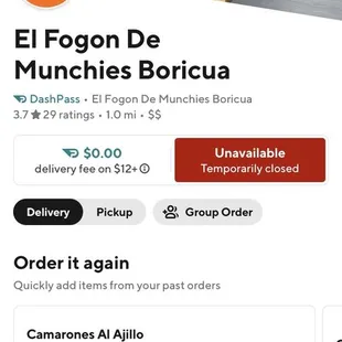 Door dash version for the one across old town