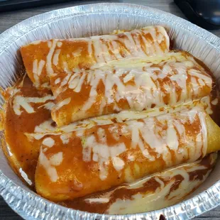 Ground beef enchiladas