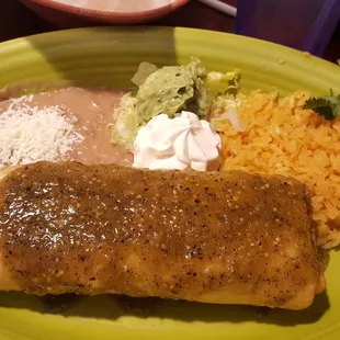 Chile Verde Chimichanga