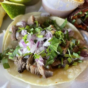 Lengua street taco!