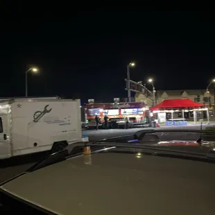 outside, sushi and sashimi