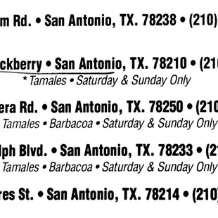 Many locations. This one here underlined.