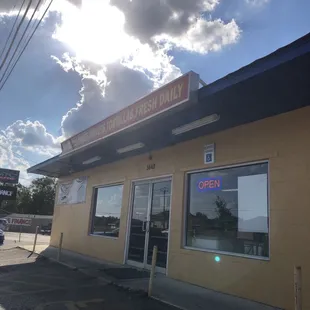 the outside of the building