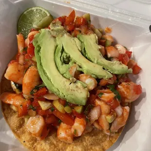 Shrimp Tostada
