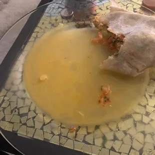 I ordered a bacon egg cheese with potato burrito and got this watery ass veggie egg burrito.