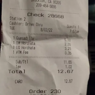 wrong time; I think their receipts are an hour behind