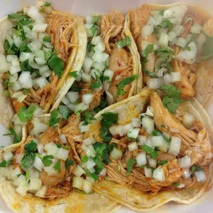 Mini chicken tacos