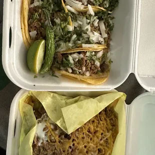 Tacos and nachos!