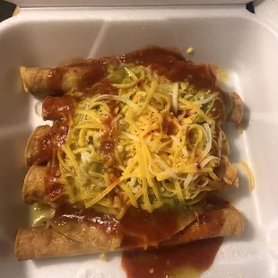 Rolled tacos have grown super inconsistent in size and the amount of topping included (salsa added by me). Not my favorite anymore
