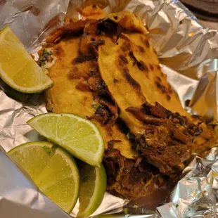 Beef Birrira Tacos. They were ok but still needed a lot of work