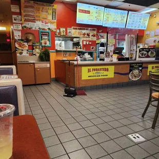 Inside the restaurant