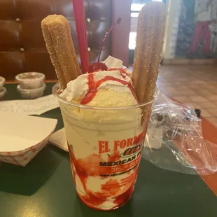 Churro ice cream