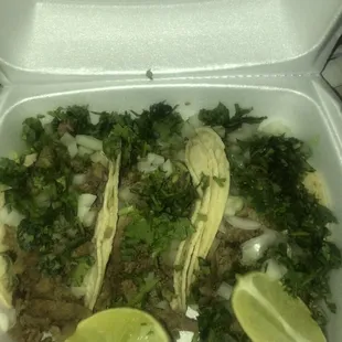 3 street tacos