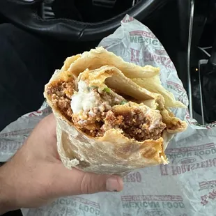 Chorizo breakfast burrito