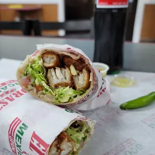 The fish burrito was amazing.