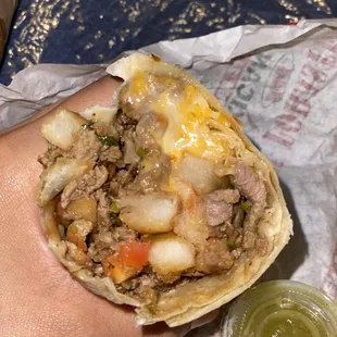 California burrito! So good! (Picture doesn't do it justice)