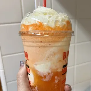 Orange creamsicle float