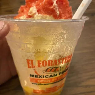 Half and Half ice cream. Pretty much Gunther's 50/50! I highly recommend it if you have a sweet tooth! Fuego!