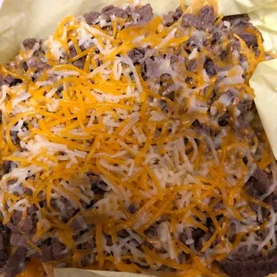 Carne asada super nachos