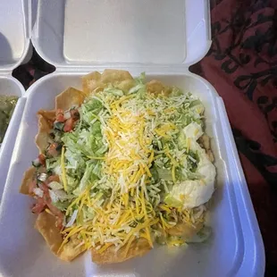Asada taco salad