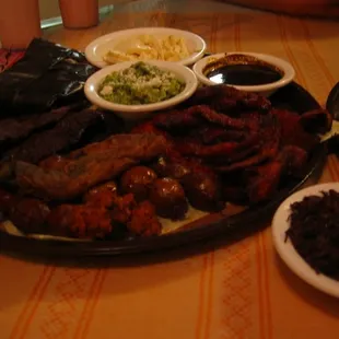 a plate of food on a table