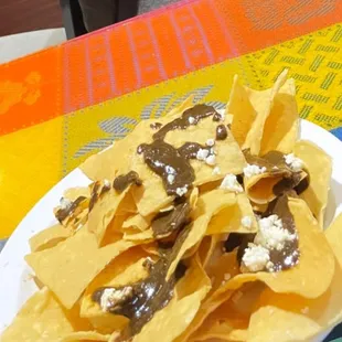 a plate of nachos