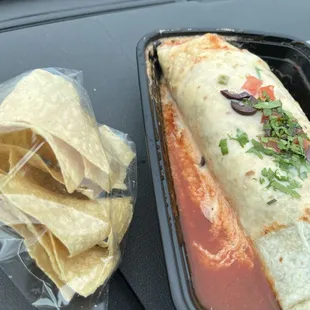 Chicken burritos